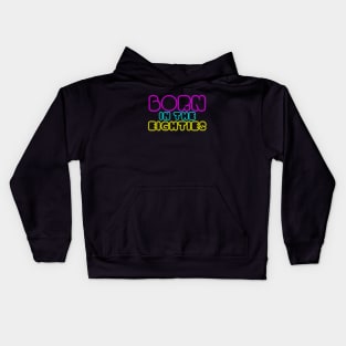 eighties neon Kids Hoodie